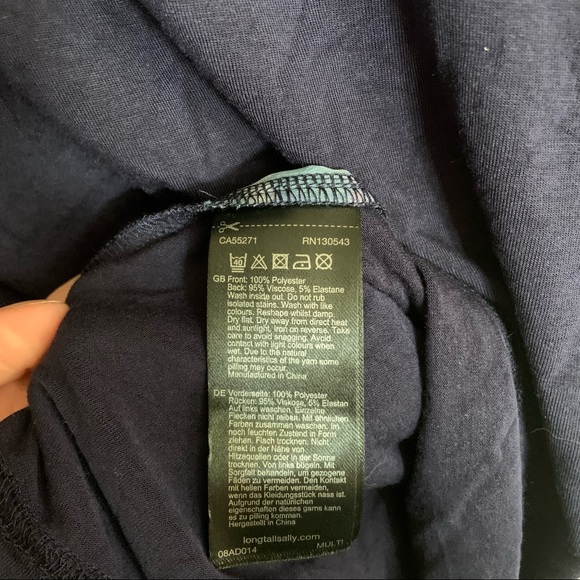 18 Long Tall Sally T-Shirt Multicolour Ikat - Picture 6 of 7